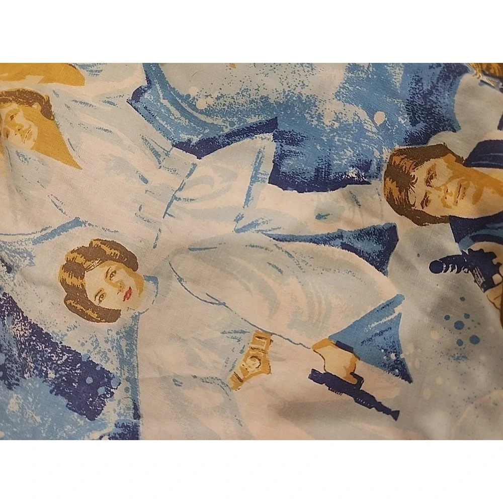 STAR WARS Vintage 1970 80x100 Blanket, 2 Pillow Cases Twin Flat &‎ Fitted Sheet
